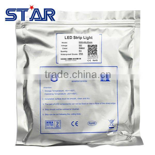 5meters flexible DC12V 60led/m 14.4W/M IP65 silicon glue led strip rgb