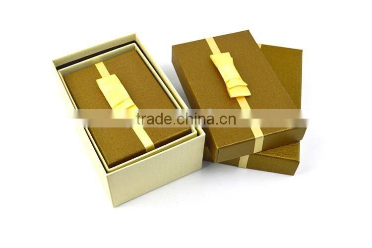 Yellow paper gift box with good price for selling