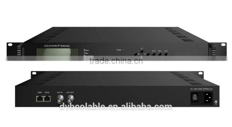 DVB asi to ip gateway and Converter /asi to udp unicast multicast out COL5700AN