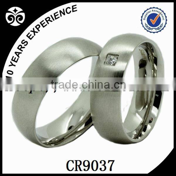 Rose gold plated,simple wedding ring