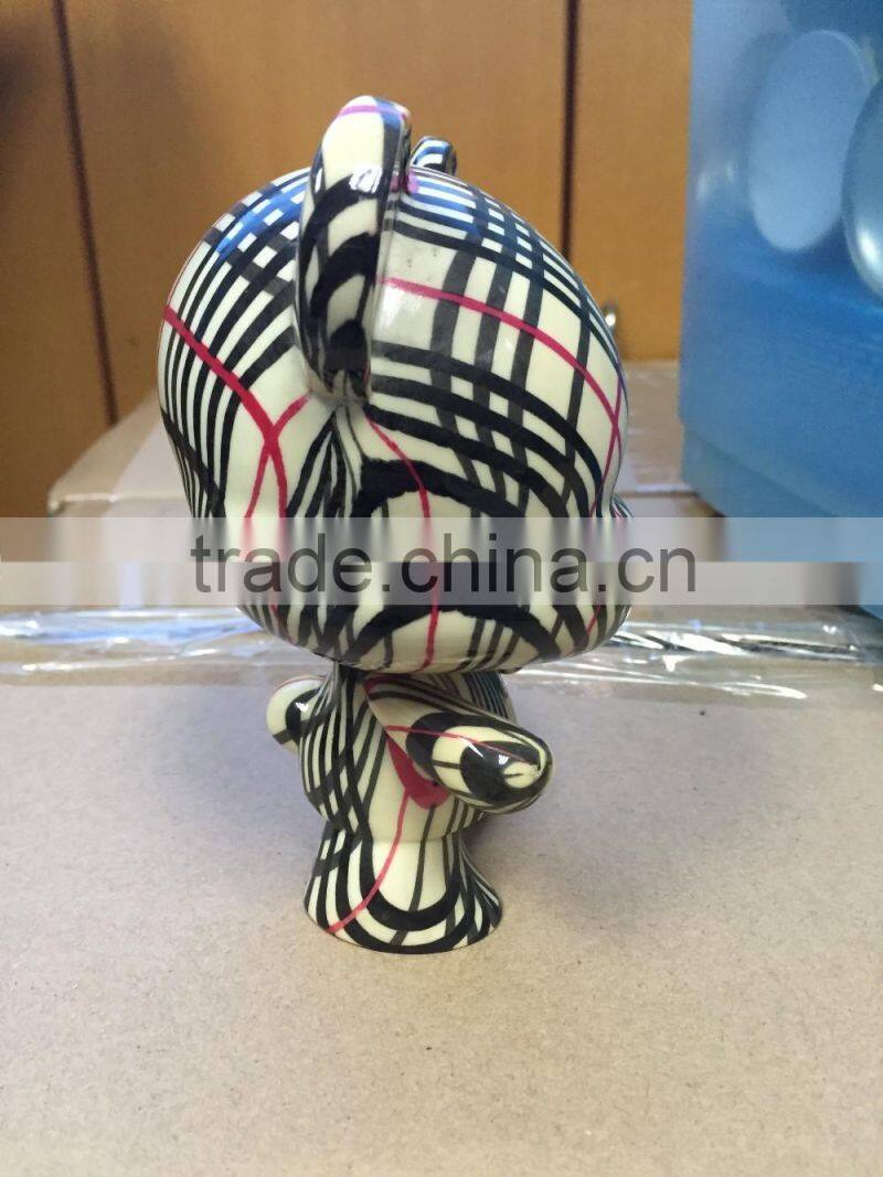 Bear Shape Plastic DIY Toy,Animal Custom Vinyl Toy