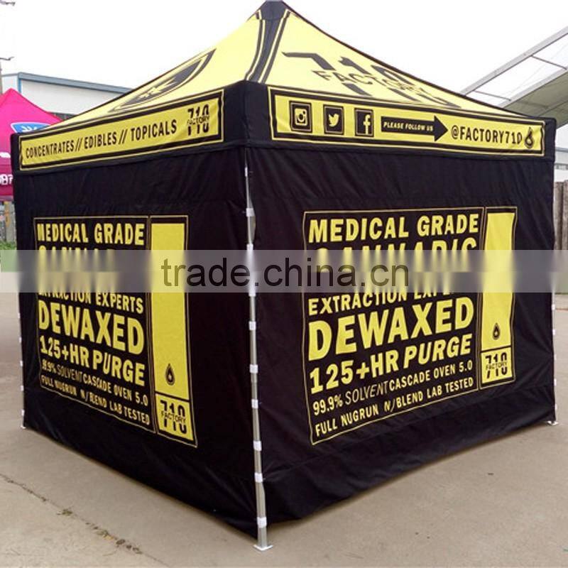 2016 3m sale promotion aluminium folding gazebo with side wall