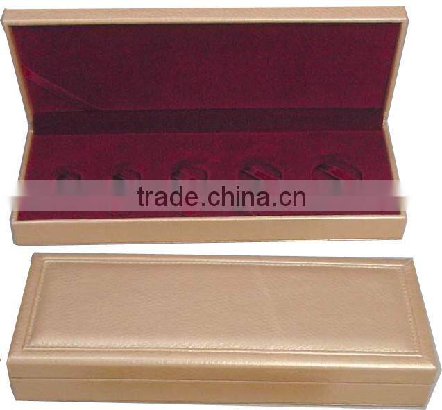 Leather Coin Box in plastic box base