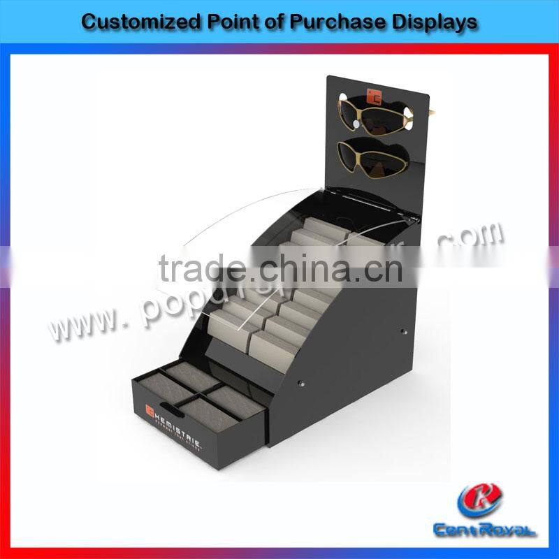 Custom slatwall acrylic sunglass display holder