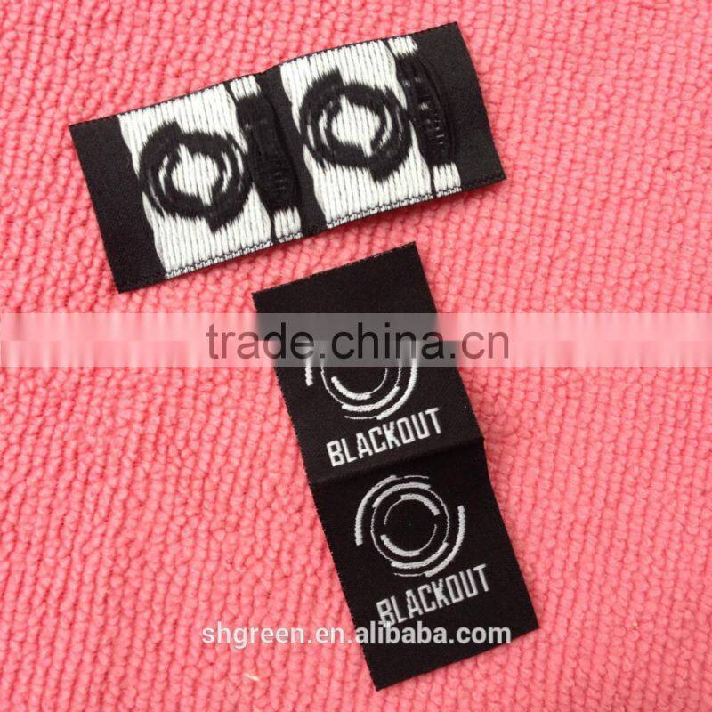 soft side fold clothing woven patch,knitting clothing label