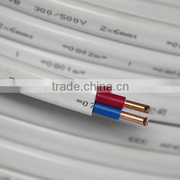 300/500V PVC insulated flat YDYP twin cable