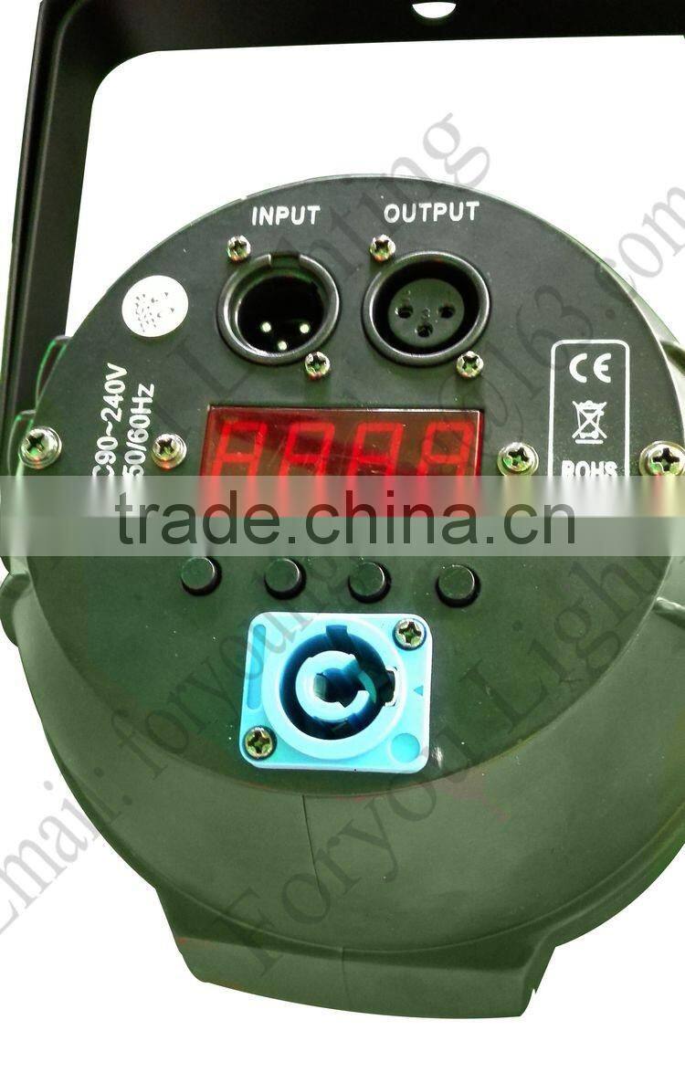 CE ROHS FCC 200 Watt Pro Stage Disco DJ Wedding Studio DMX Wash Par Can 200W RGBWA+UV 6IN1 LED COB Par64