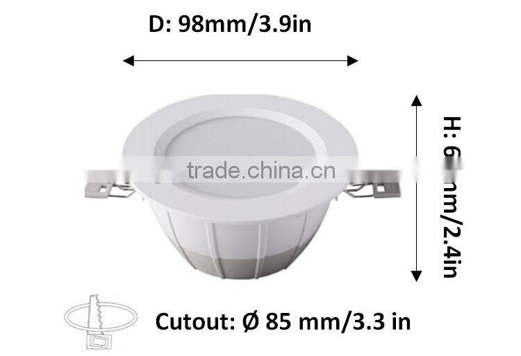 Retrofit led daylight recessed lighting / LED commercial indoor led downlight 4w