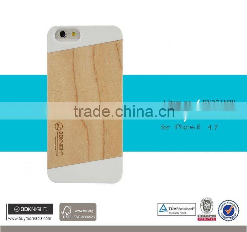 Factory Price Mobile Accessories Laser Engraving Custom Design PC Wooden Cell Phone Case Wood for iPhone 6 Case 3D KNIGHT