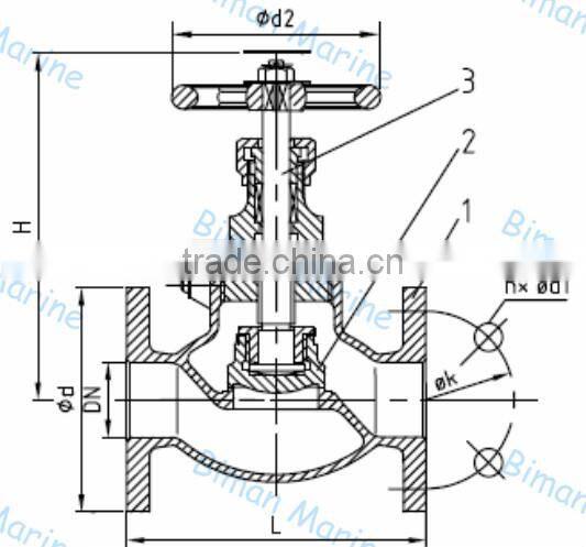 Marine Stainless Steel DN40 Check Valve