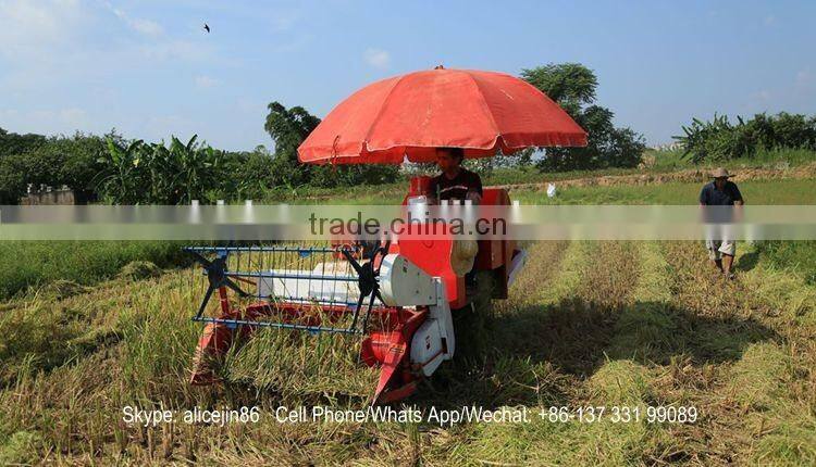 Whirlston harvesting in Indonesia high quality low price of middle rice paddy harvester