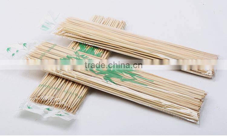 HY Factory Wholesale Natural BBQ Use 4.0mm*40cm bamboo skewers or bamboo sticks