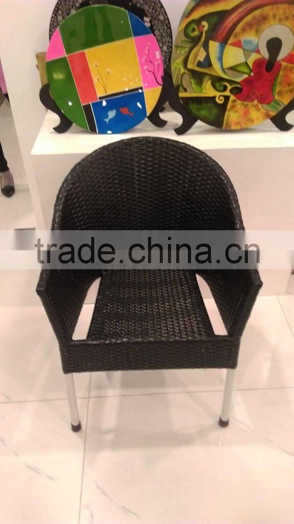 PP plastic rattan chair/Outdoor plastic rattan chair/ rattan chair for restaurant, living room