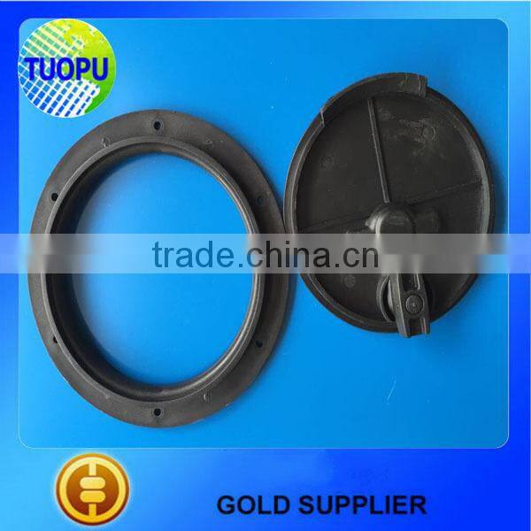 China boat stainless steel round deck plate ,6 inch Screw fixed Deck Plate marine yacht deck plate