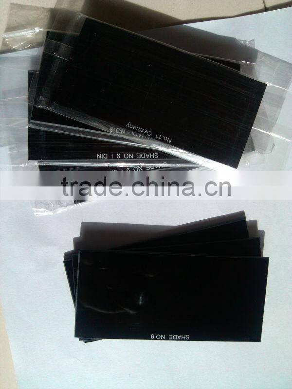 black welding glass lens