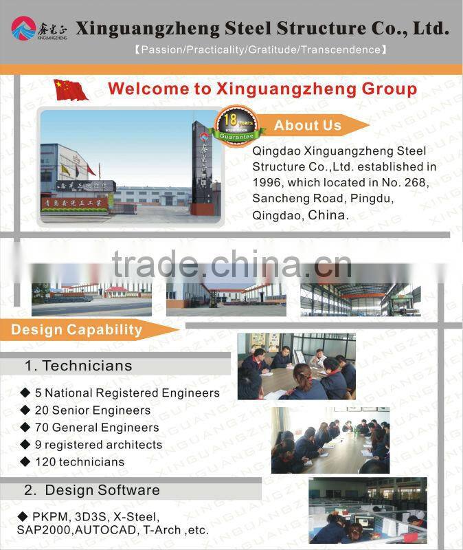 workshop with structural corrugated metal roofing panels