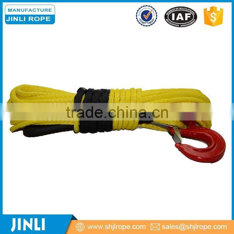 Jinli Rope ATV/UTV/SUV/4X4/4WD Synthetic Winch Rope 12-Strand Braid UHMWPE Cord