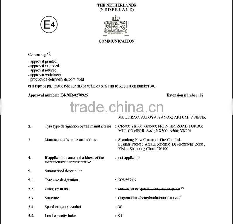 LT245/70R17 PCR car tires for suv , chinese cheap new car tires