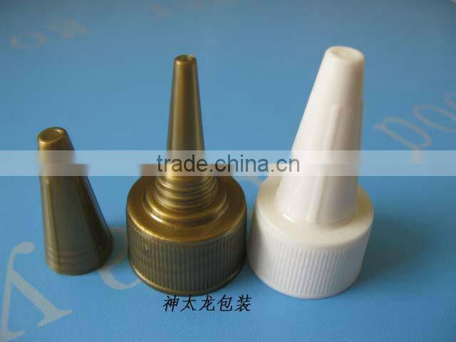 18/410 disposable plastic scew spout bottle cap