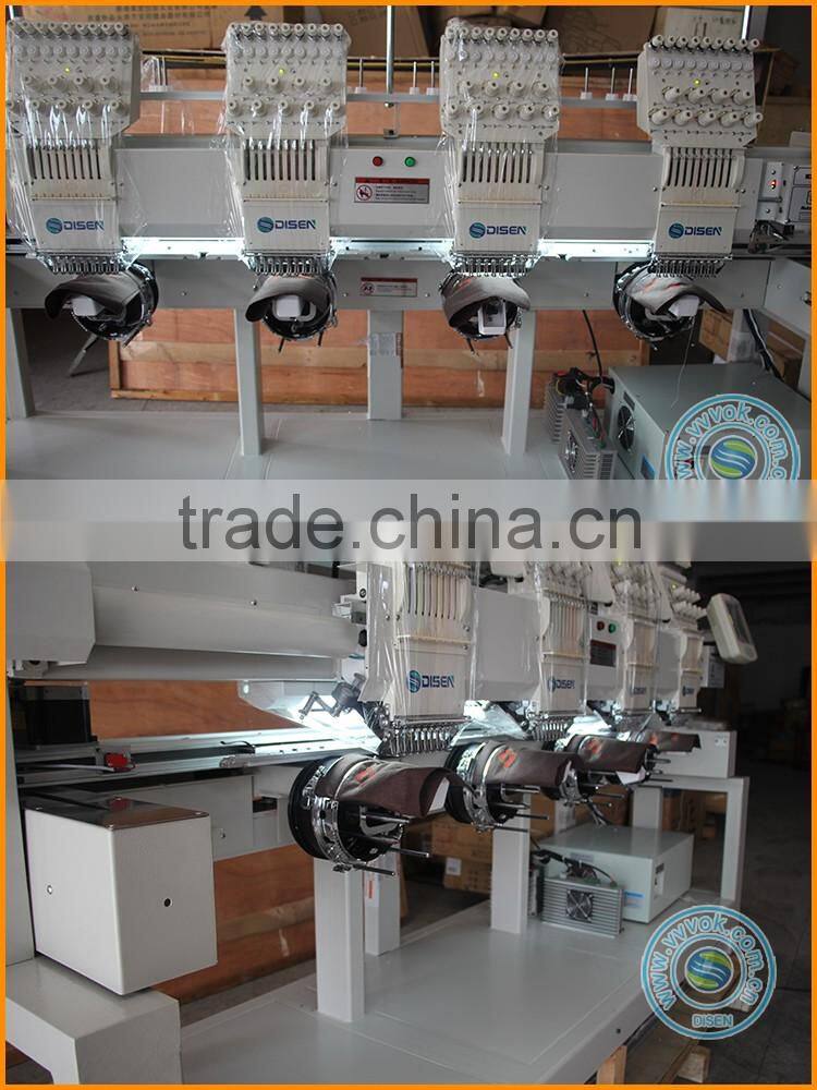 Domestic custom logo germany digital cnc cross stitch saree quilting leather bed sheets hat 4 heads embroidery machine for sale