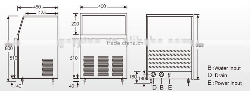 GRT - LB55/80S Free Standing Ice Maker , Ice Machine