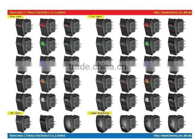 12V 24V Carling waterproof Rocker Switch