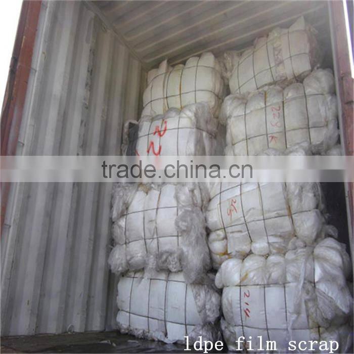 High quality rolls clear ldpe film 98/2 99/1 waste plastic ldpe film for sale