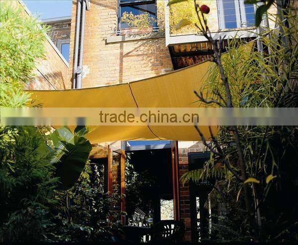 100% HDPE net UV Block breathable fabric Rectangle Shade Sail