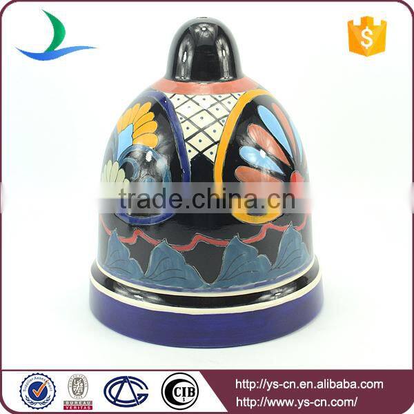 YSfp0006 Unique bell shape decorative garden stone flower pot for home