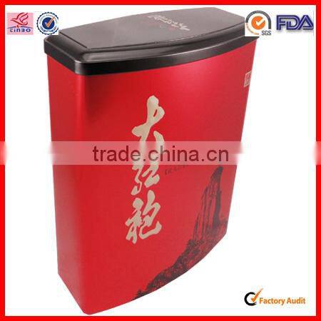 rectangle tin box for tea