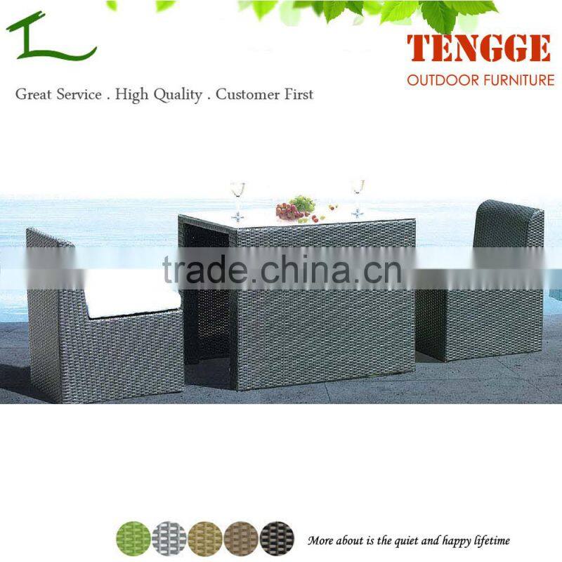Space Saving Rattan Bar Stool