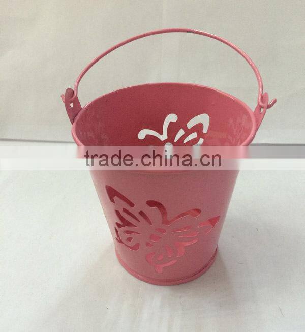 useful home decoration hand painted multi colors white silver metal artificial flower vases