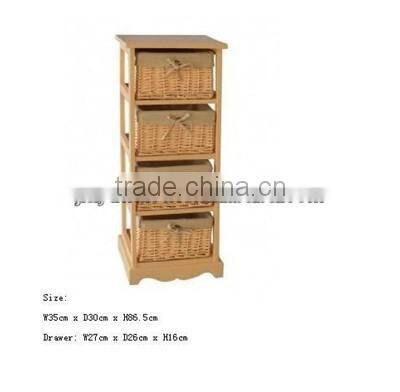 2013 Hotsale Bathroom wicker basket drawers linyi