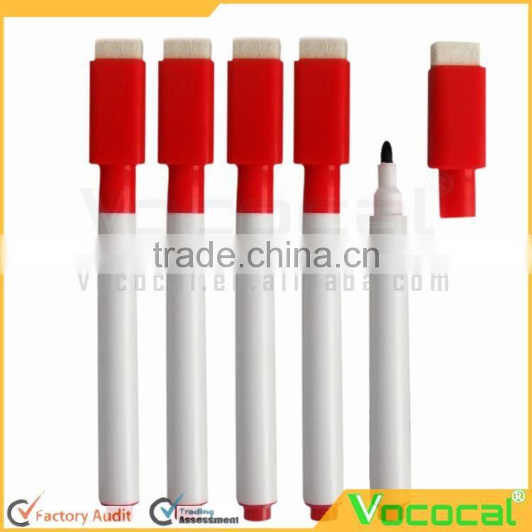 10 Pcs Rewritable White Board Dry Erase Markers Pens With Eraser Cap