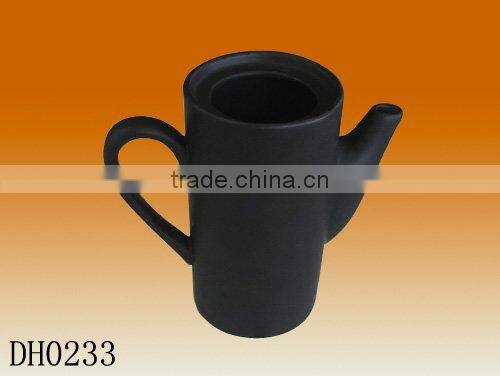 Factory direct wholesale 300ml black matt ceramic teapot