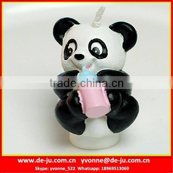 Lovely Animal Panda With Milk Feeder Decorative Candles Wholesale