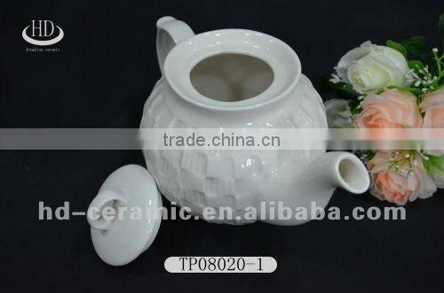 decal ceramic tea pot