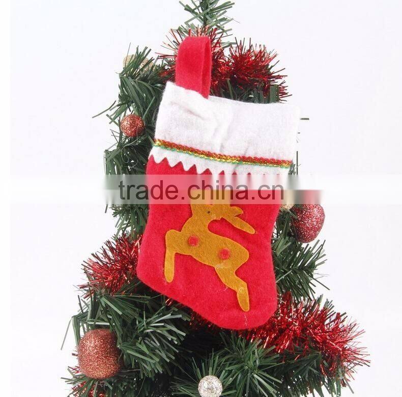 2016 Non-woven Christmas Stocking, Hanging Christmas Ornaments Decoration Supplies