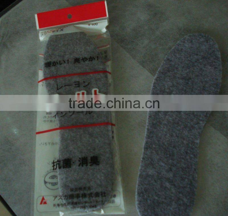 wool felt insole sheep wool insole heated insoles
