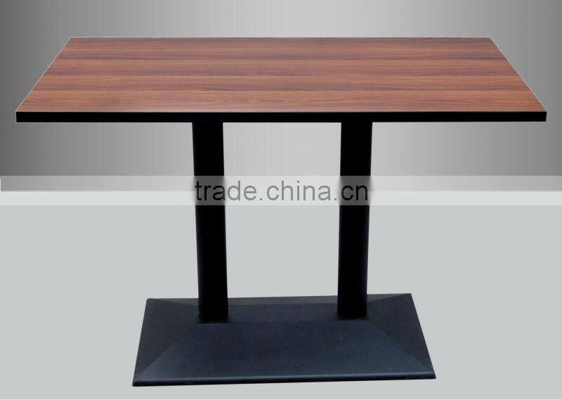 MDF top cast iron base bar table dining table G65