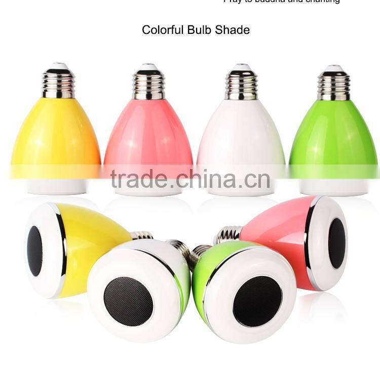 2017 audio trending products app color change led bluetooth speaker light bulb