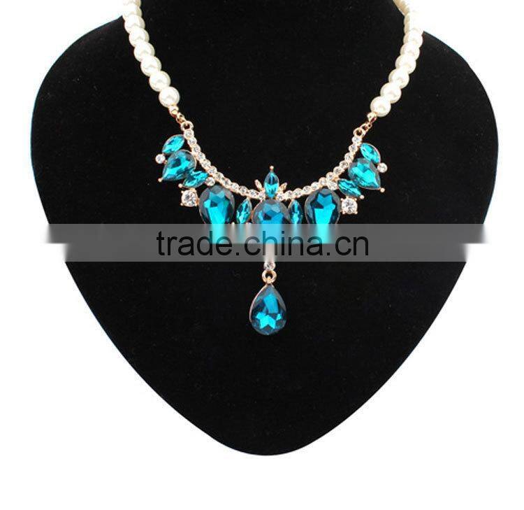 Handmade new design women fashion alloy jewelry necklace