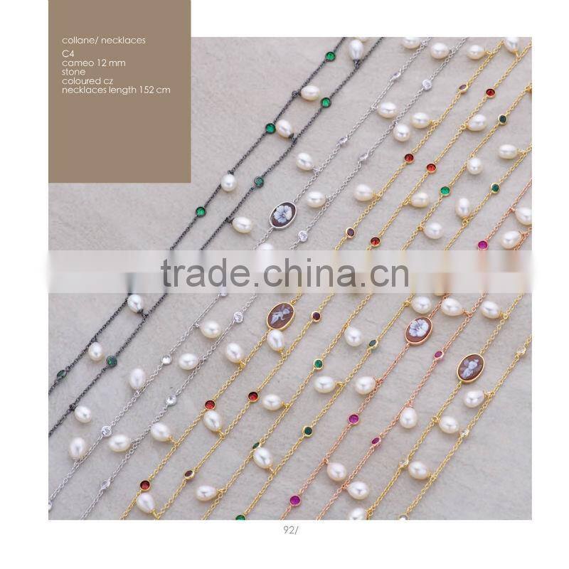 Wholesale 925 Sterling Silver Handmade Cameo Flower & Fairy Pendant Made in Italy P27 cameo 21mm