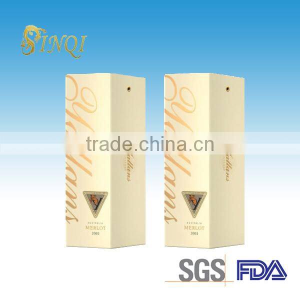 2013 High quality cardboard paper gift wine boxes