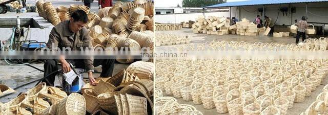 Hot sell large colored wicker recycle laundry basket with handles