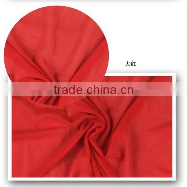 Chiffon fabric 100% polyester dyed color knitted fabric