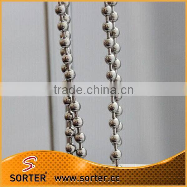round silver metallic chain for necklace from factory