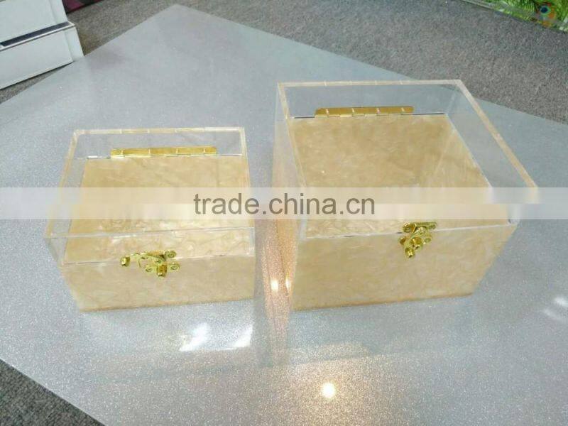 2017 Factory custom acrylic handmade earring holder/pierced earring jewelry storage box