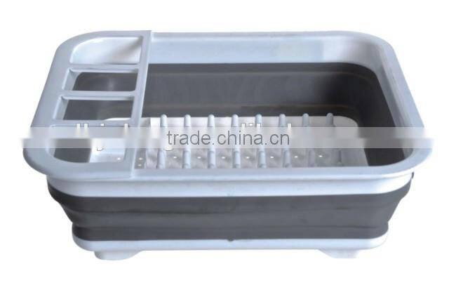 QualityTOP 1 Rectangle kitchenware plastic foldable collapsible Draining Basket