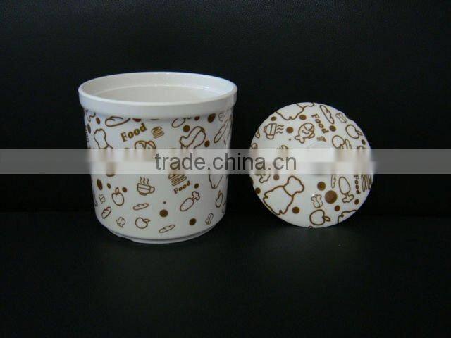 Print melamine soup tureen
